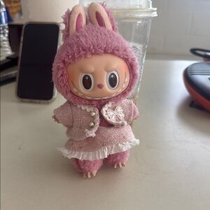 Slightly used pink labubu